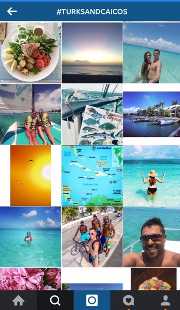 Instagram #TurksandCaicos - How to the color trends line up with expectations?